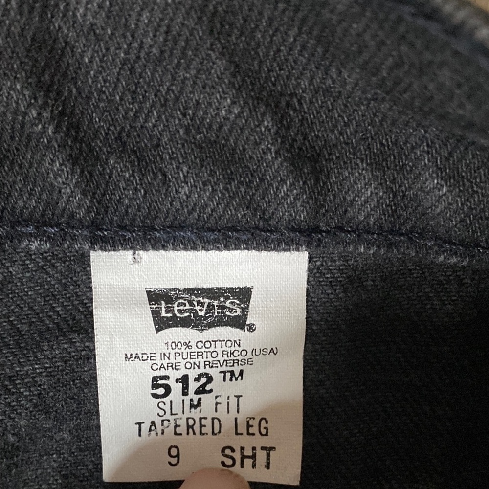 Vintage Levi’s 512 Black Jeans | Size 9SHT | Straight Leg | Classic Fit - Picture 3 of 10